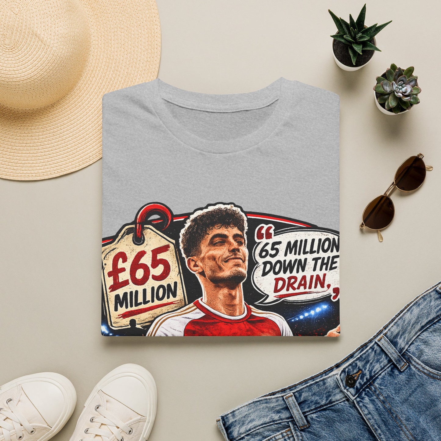 Kai Havertz '65 Million Down the Drain' T-Shirt — Arsenal Football Tee