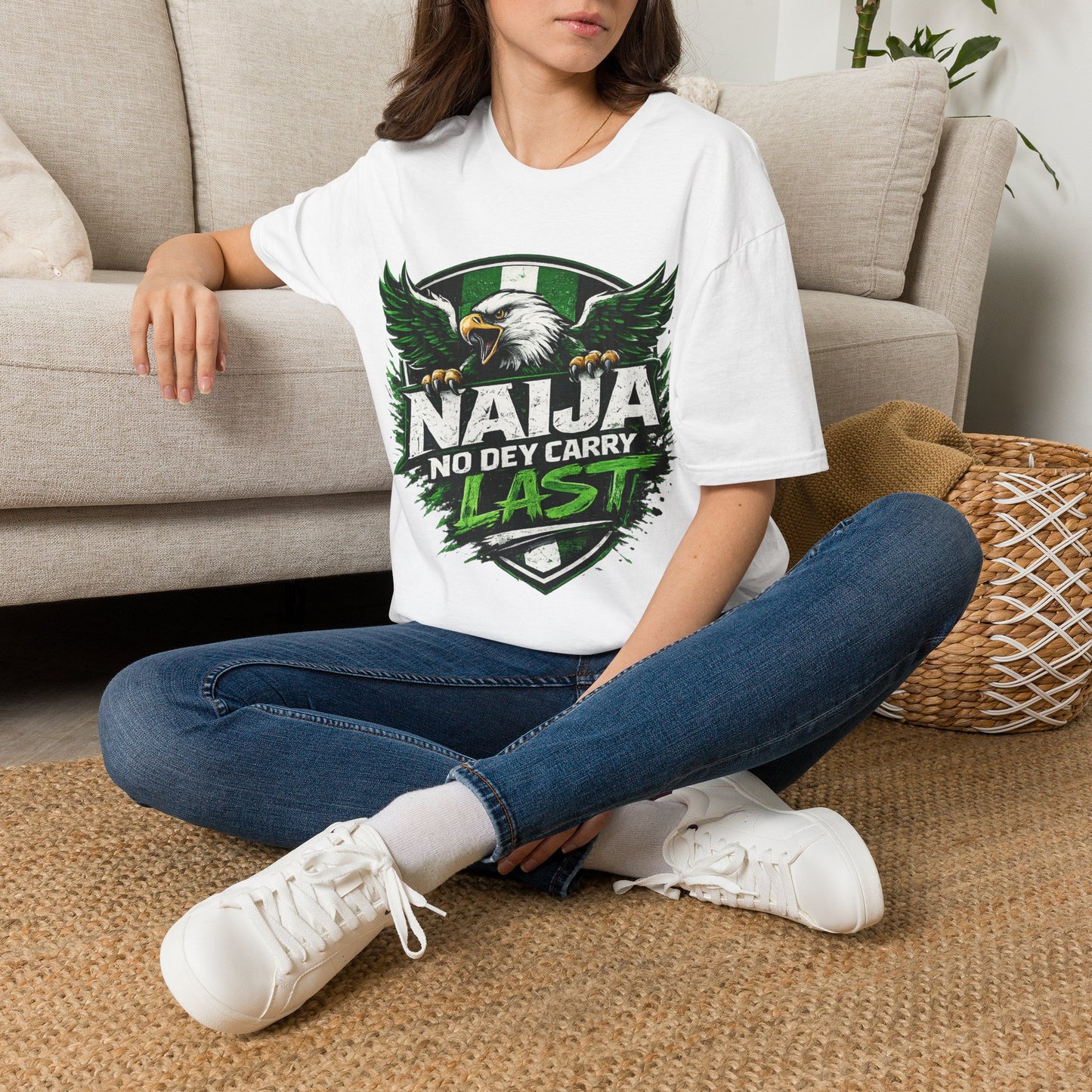 Naija No Dey Carry Last T-Shirt — Nigerian Super Eagles Football Fan Tee