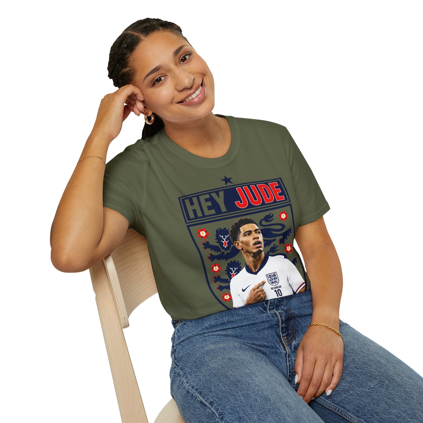 Hey Jude - Jude Bellingham England T-Shirt — Retro Football Graphic Tee