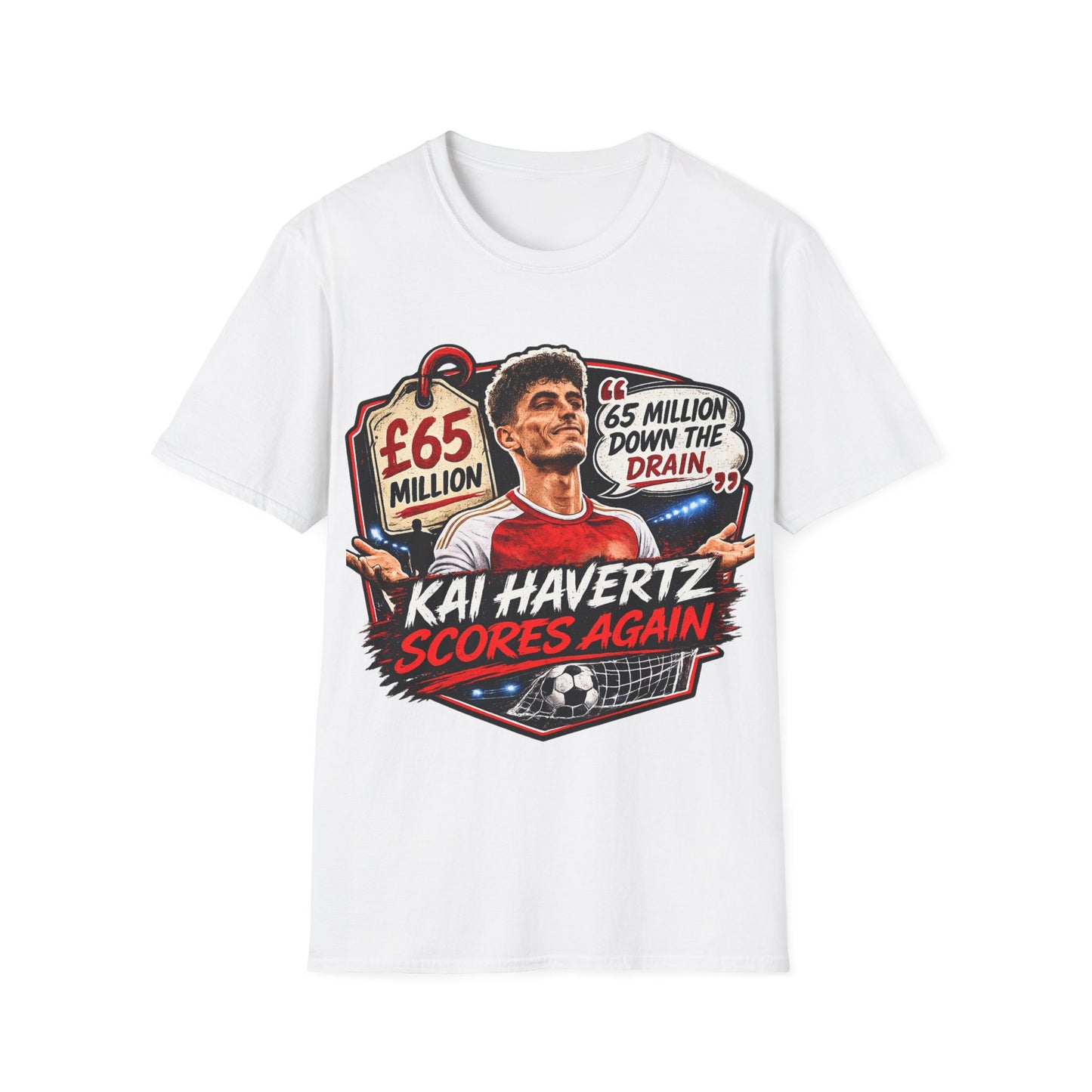 Kai Havertz '65 Million Down the Drain' T-Shirt — Arsenal Football Tee