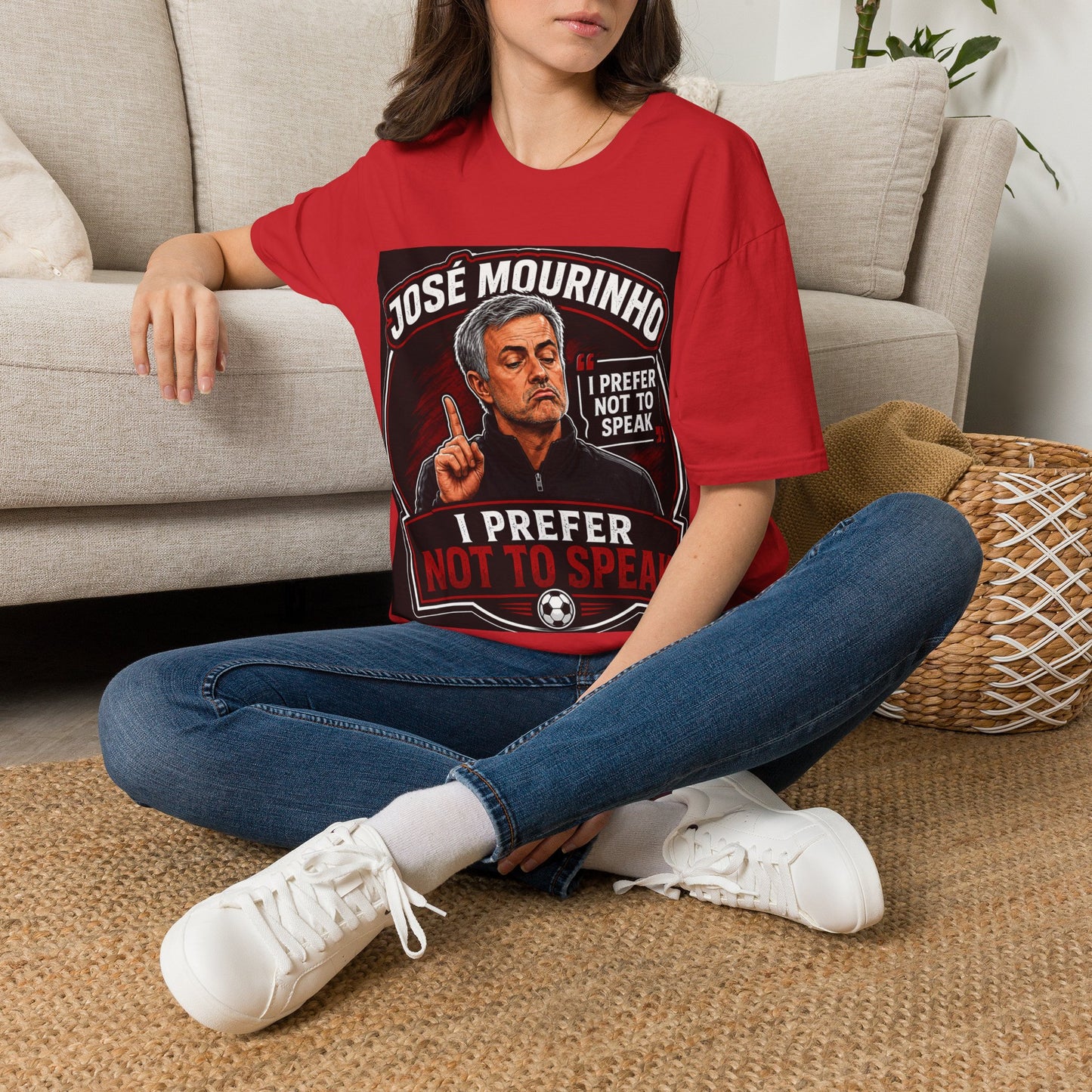 José Mourinho 'I Prefer Not to Speak' T-Shirt — Funny Football Manager Quote
