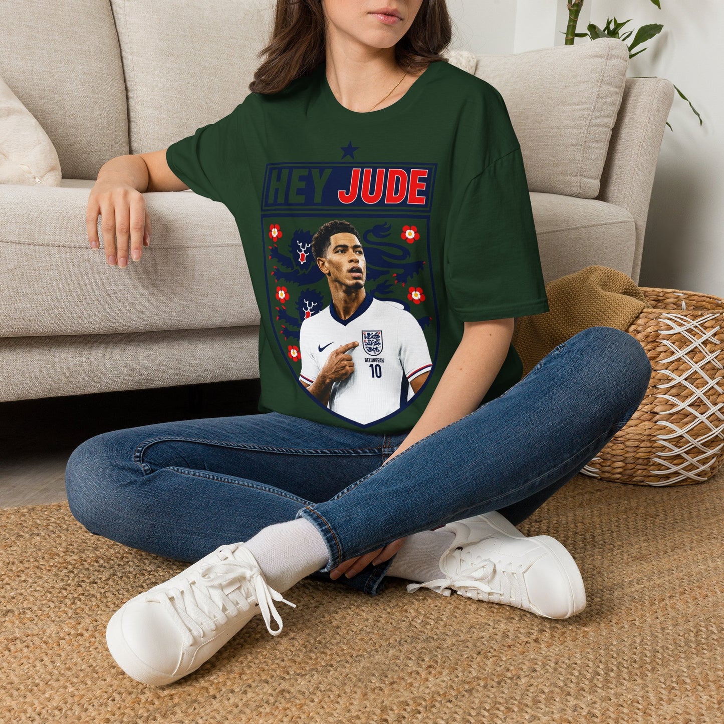 Hey Jude - Jude Bellingham England T-Shirt — Retro Football Graphic Tee