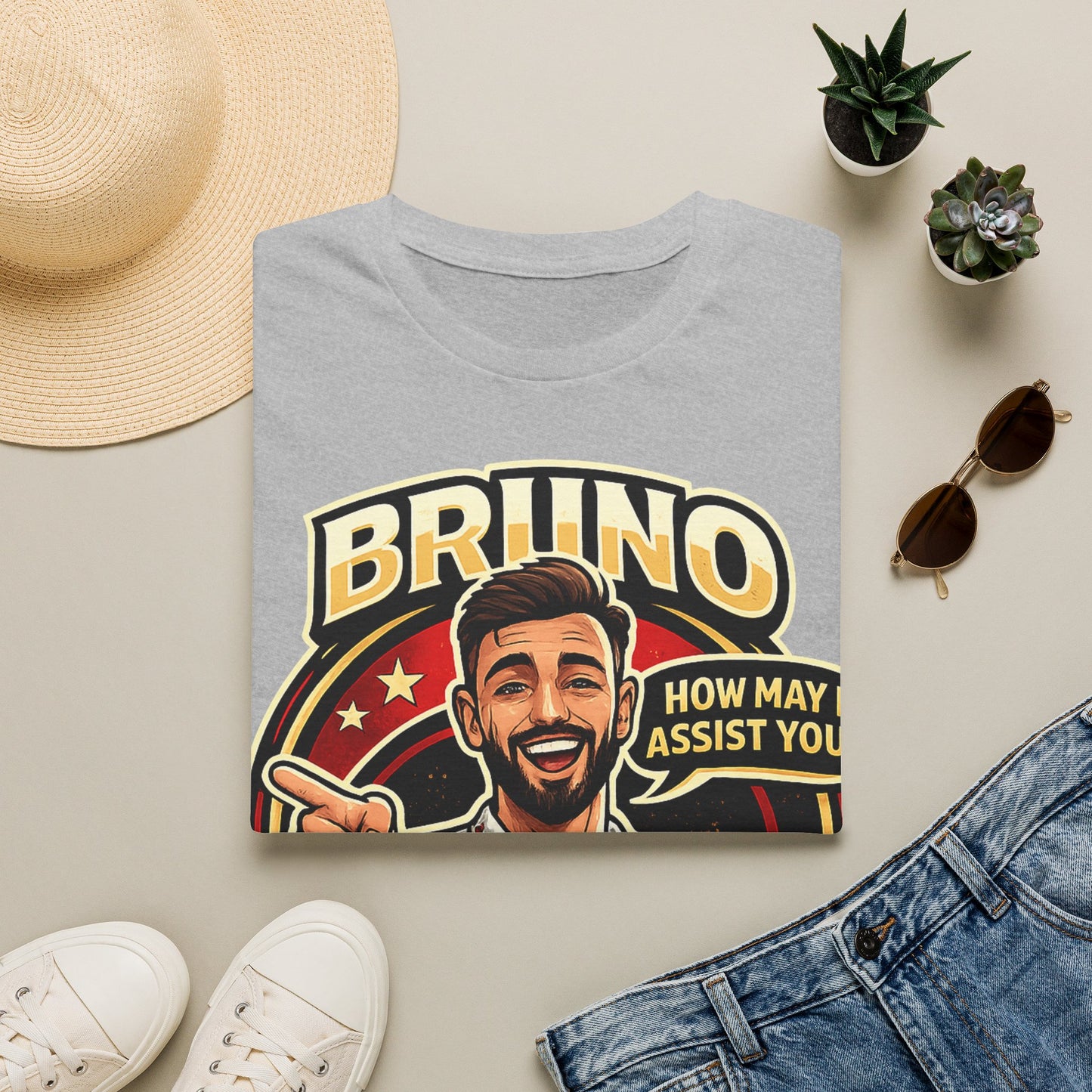 Bruno Fernandes Assist Record Celebration T-Shirt — Man United Fan Tee