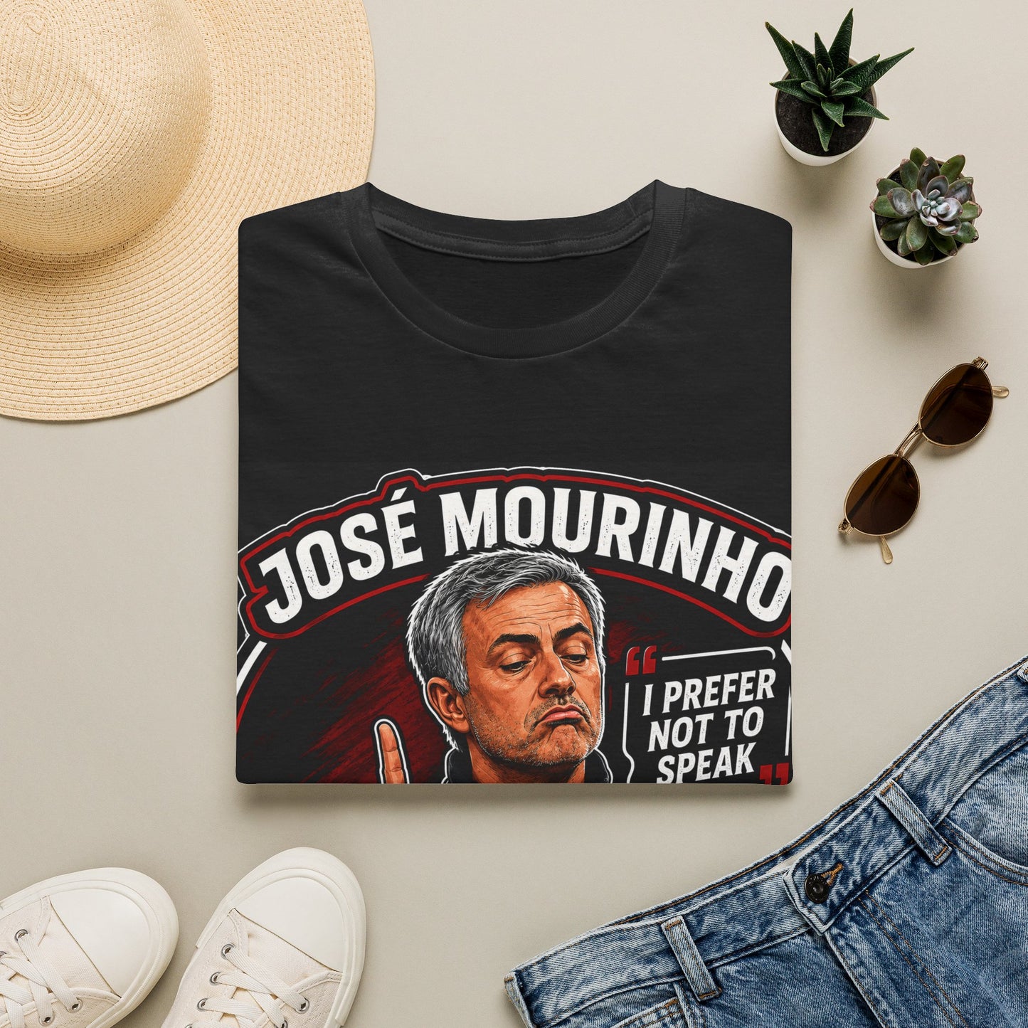 José Mourinho 'I Prefer Not to Speak' T-Shirt — Funny Football Manager Quote