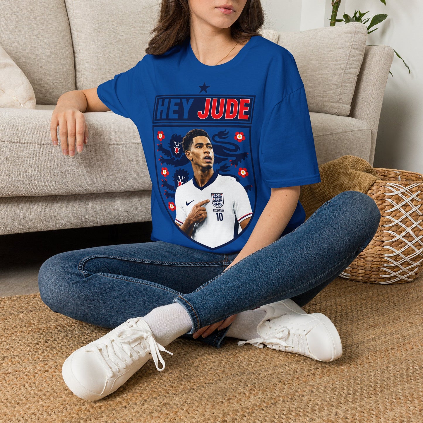 Hey Jude - Jude Bellingham England T-Shirt — Retro Football Graphic Tee