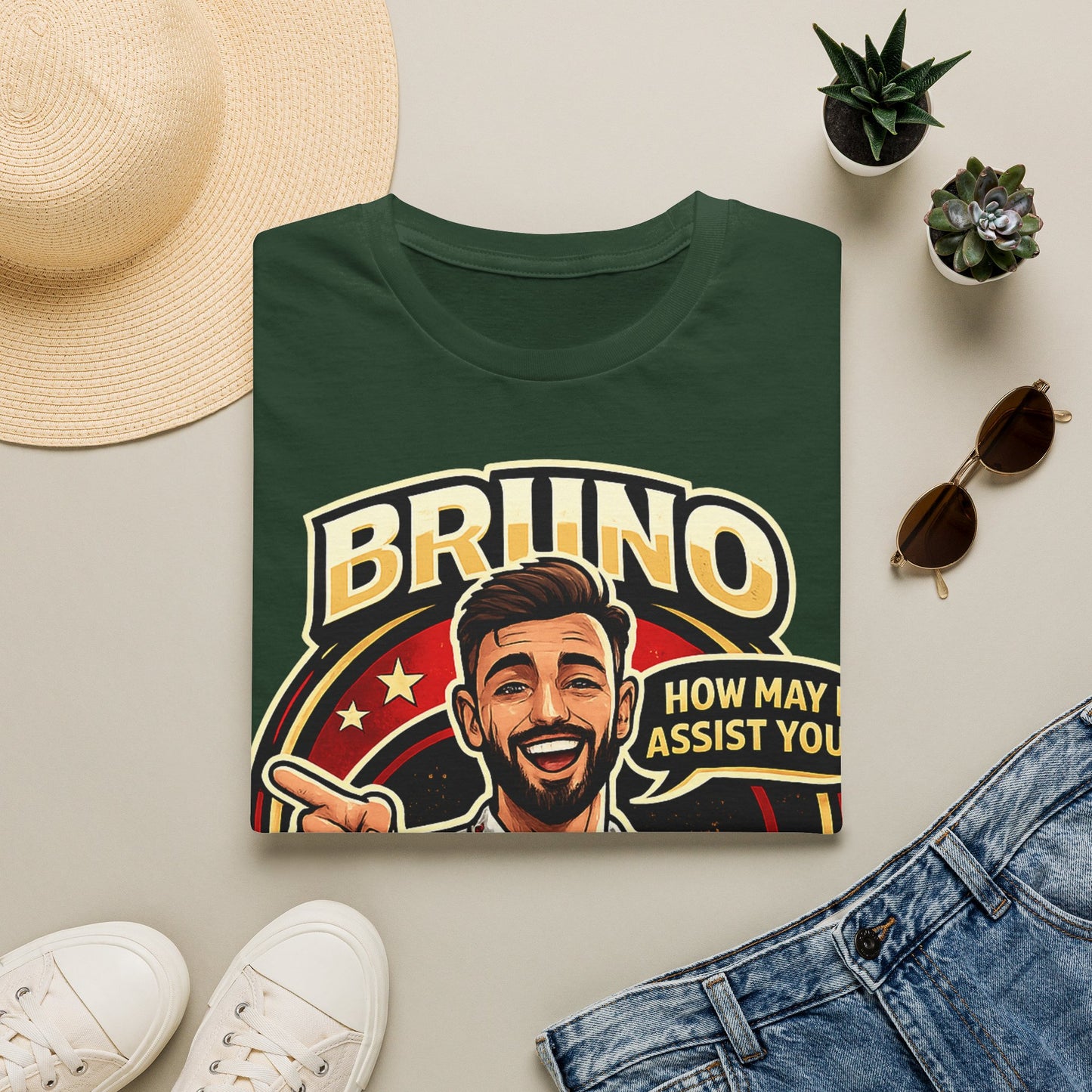 Bruno Fernandes Assist Record Celebration T-Shirt — Man United Fan Tee