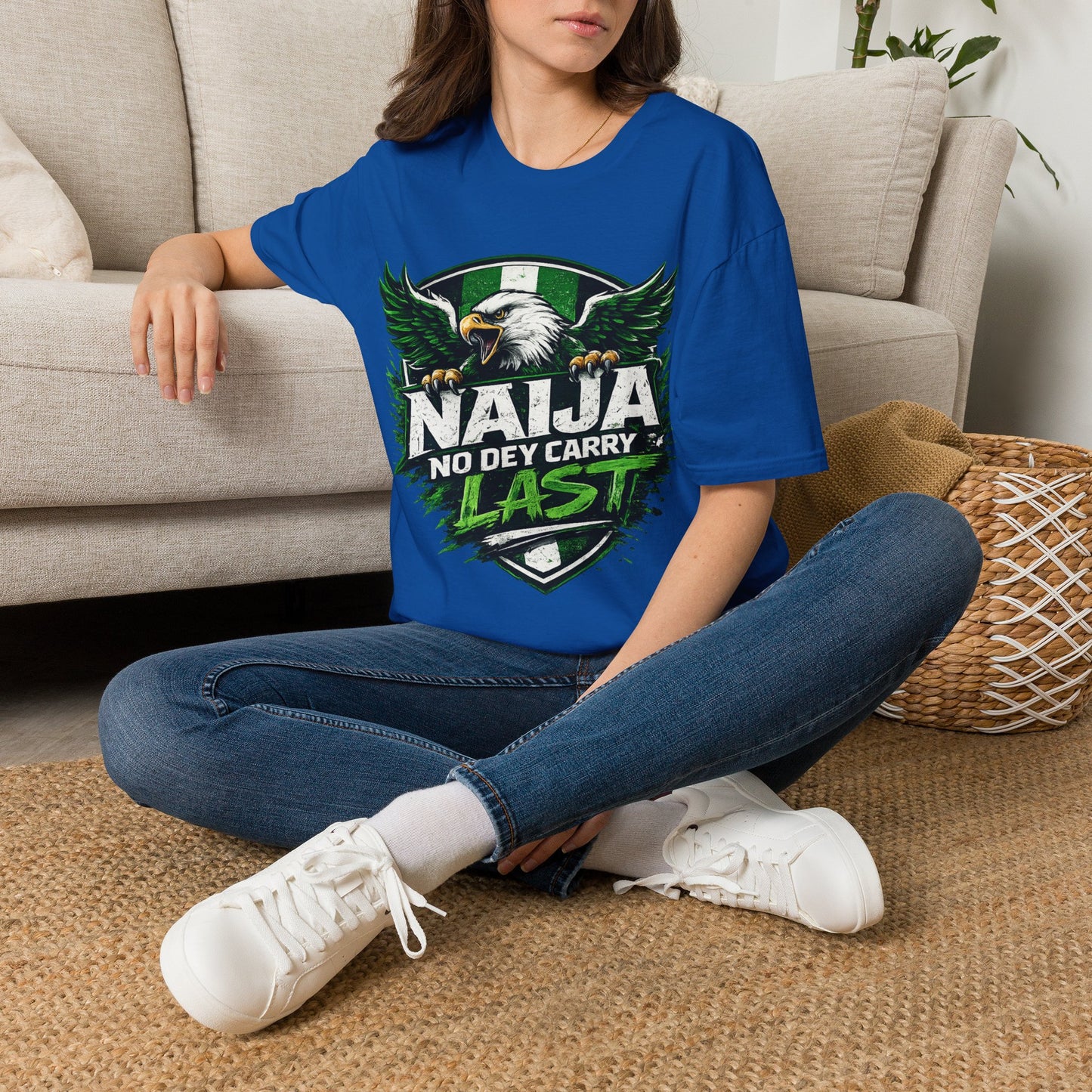 Naija No Dey Carry Last T-Shirt — Nigerian Super Eagles Football Fan Tee