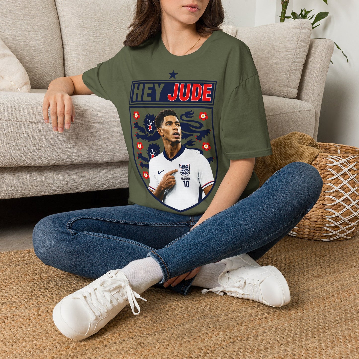 Hey Jude - Jude Bellingham England T-Shirt — Retro Football Graphic Tee