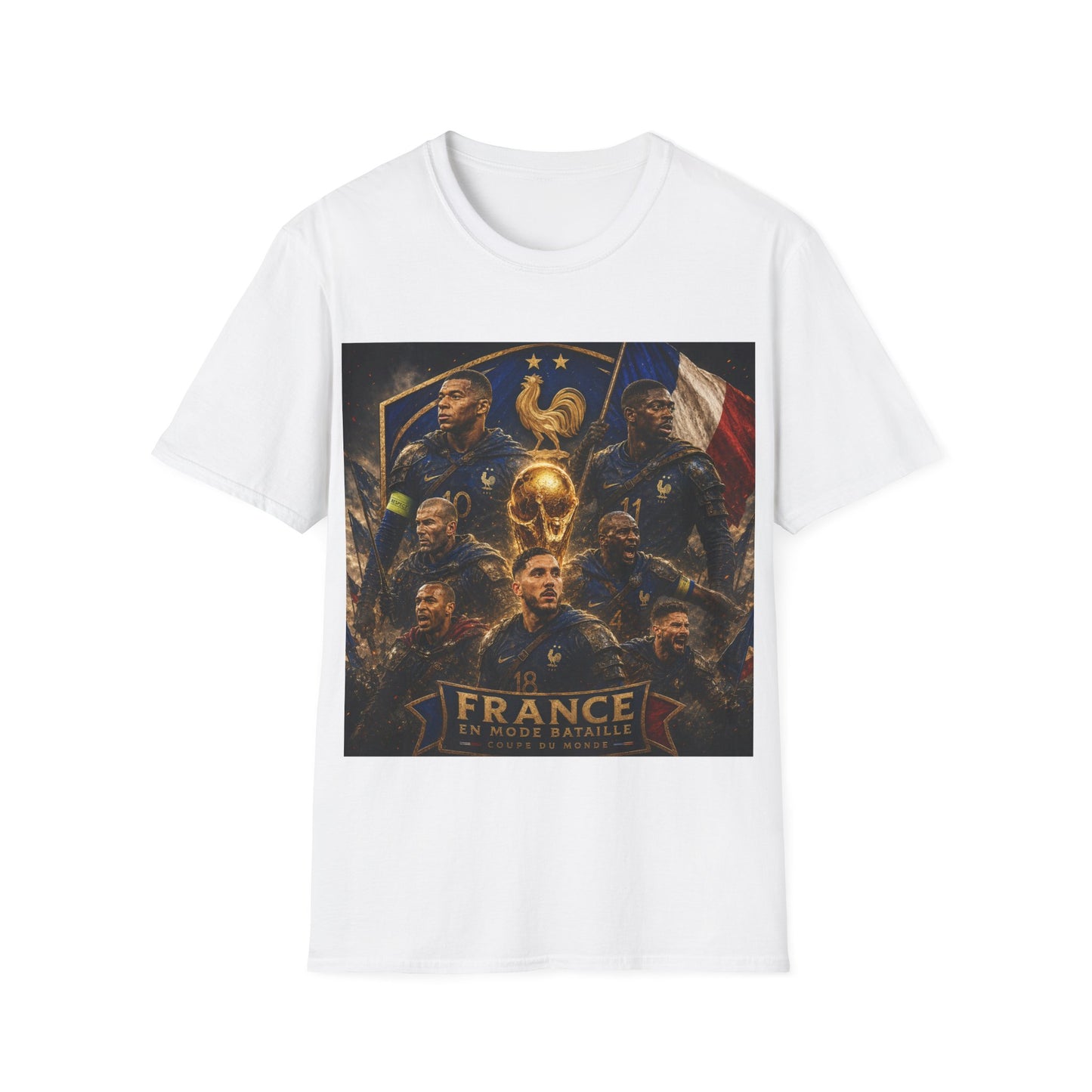 France World Cup 2026 T-Shirt — "Imbattable" (Mbappé, Dembélé, Saliba, Cherki)
